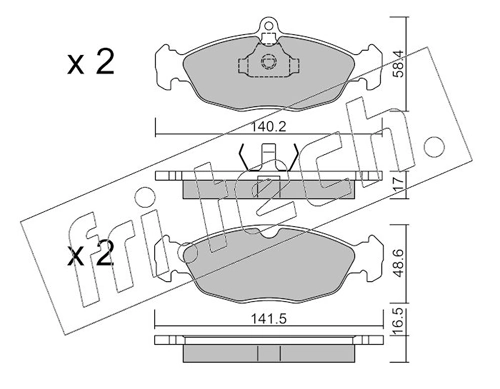 Brake Pad Set, disc brake