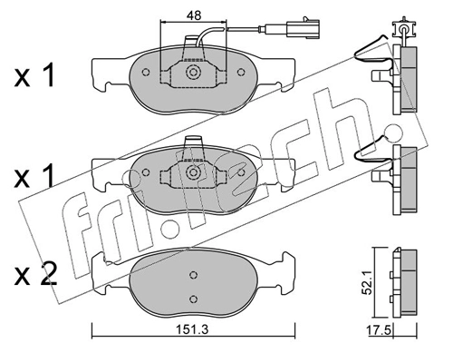 Brake Pad Set, disc brake