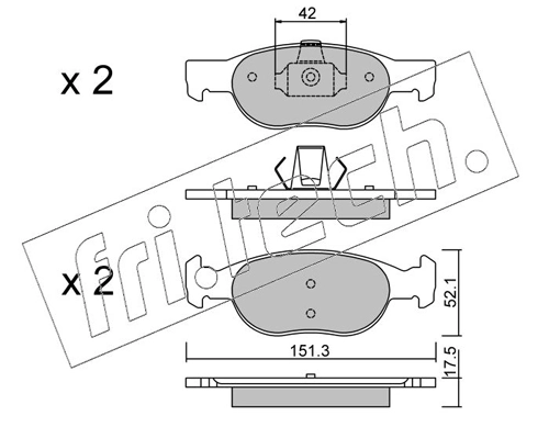 Brake Pad Set, disc brake