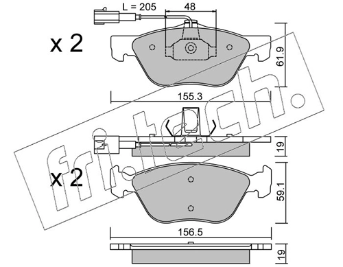 Brake Pad Set, disc brake