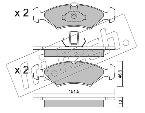 Brake Pad Set, disc brake