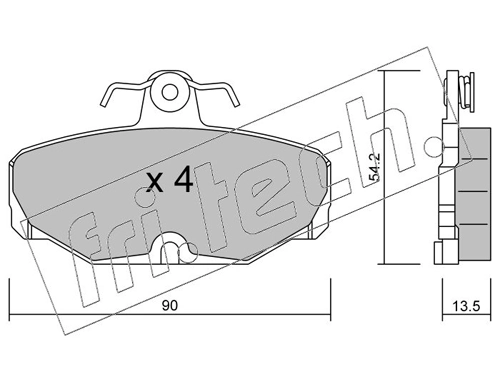 Brake Pad Set, disc brake