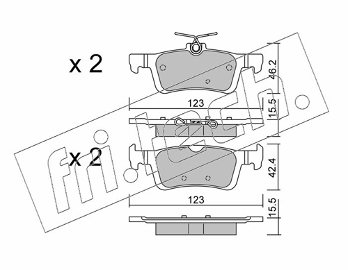 Brake Pad Set, disc brake