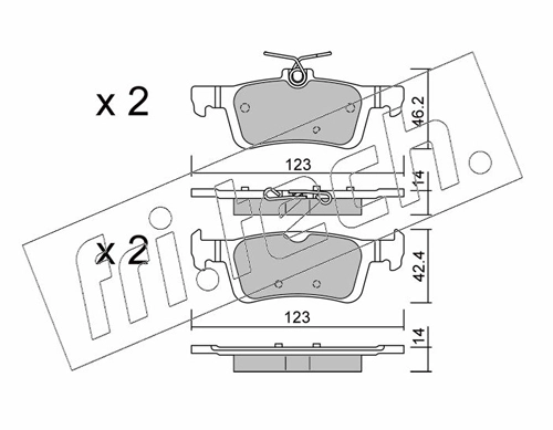 Brake Pad Set, disc brake
