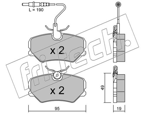 Brake Pad Set, disc brake