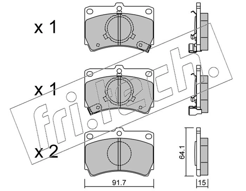 Brake Pad Set, disc brake