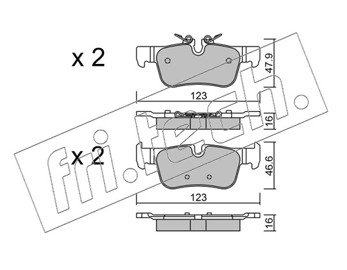 Brake Pad Set, disc brake