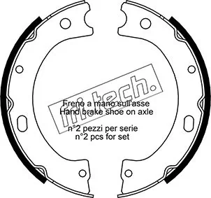 Brake Shoe Set, parking brake
