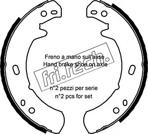 Brake Shoe Set, parking brake