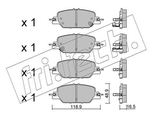 Brake Pad Set, disc brake