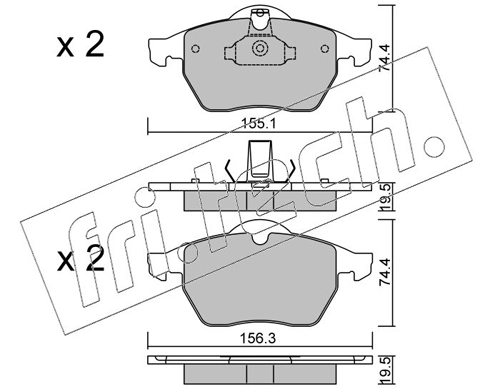 Brake Pad Set, disc brake