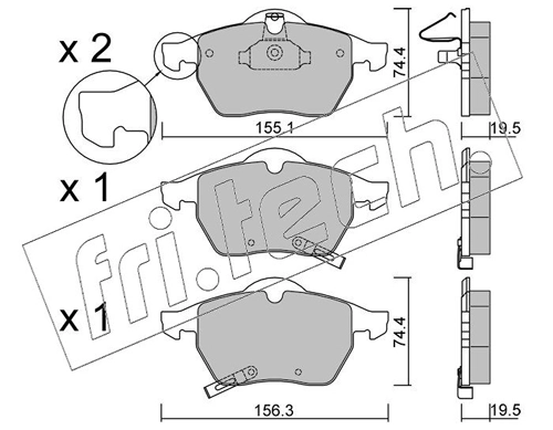 Brake Pad Set, disc brake