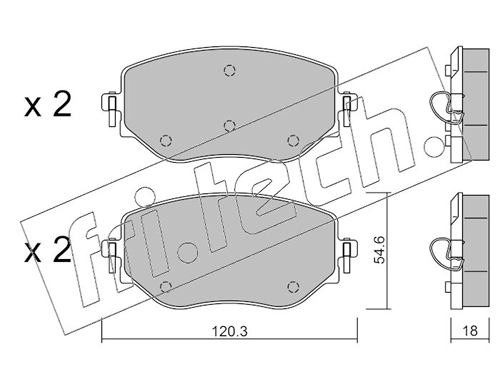 Brake Pad Set, disc brake