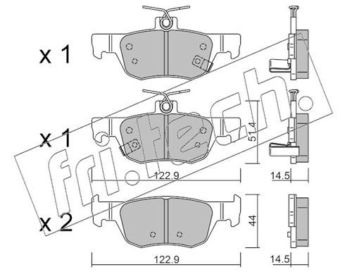 Brake Pad Set, disc brake