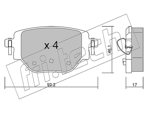 Brake Pad Set, disc brake