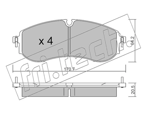 Brake Pad Set, disc brake