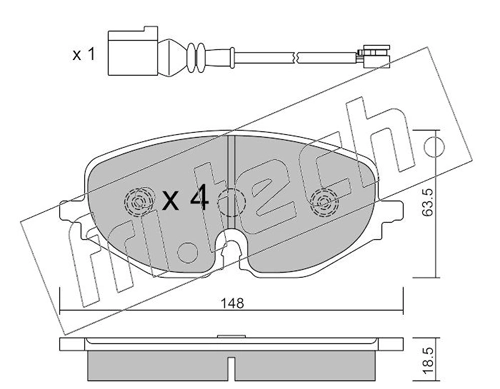 Brake Pad Set, disc brake