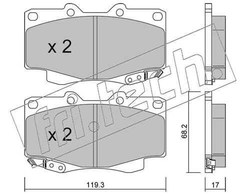 Brake Pad Set, disc brake
