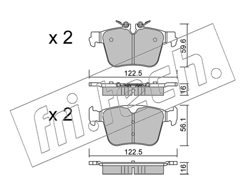 Brake Pad Set, disc brake