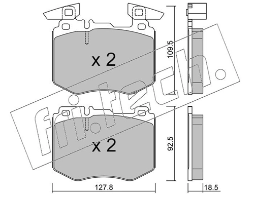 Brake Pad Set, disc brake