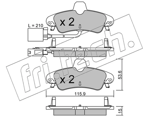 Brake Pad Set, disc brake