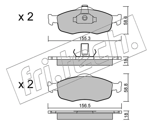Brake Pad Set, disc brake