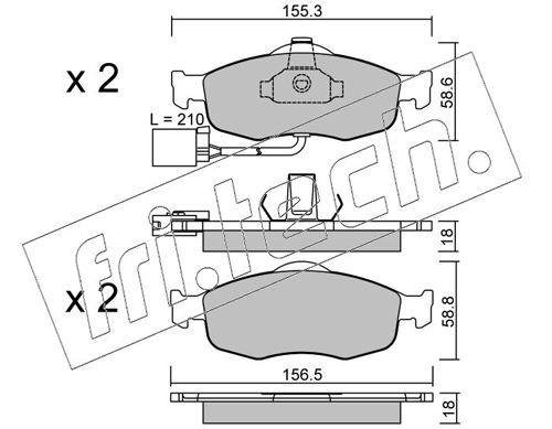 Brake Pad Set, disc brake