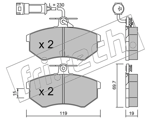 Brake Pad Set, disc brake