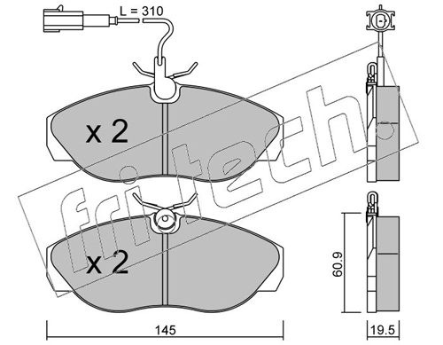 Brake Pad Set, disc brake