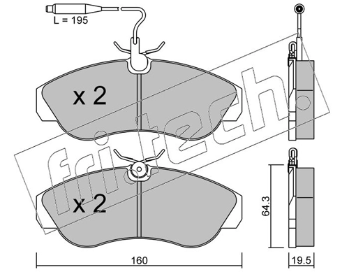 Brake Pad Set, disc brake