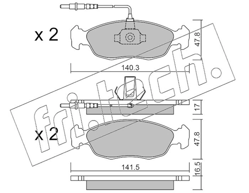 Brake Pad Set, disc brake