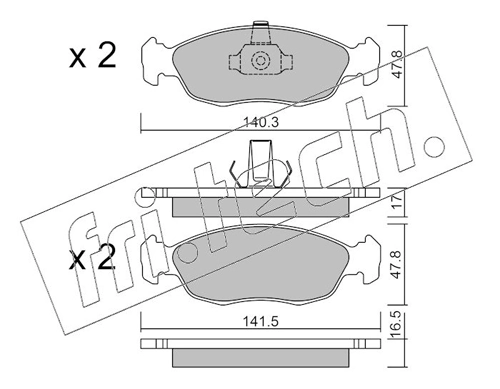 Brake Pad Set, disc brake