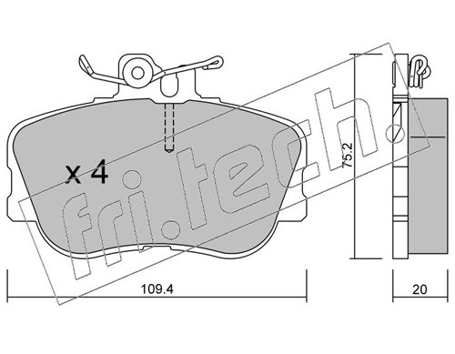 Brake Pad Set, disc brake