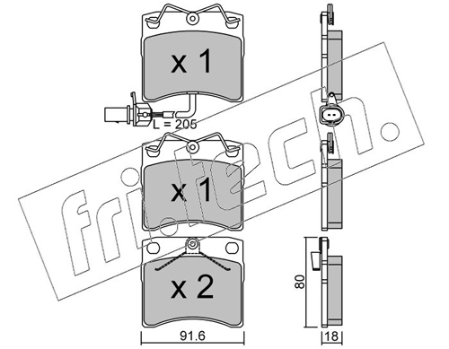 Brake Pad Set, disc brake