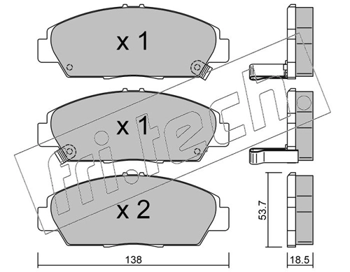 Brake Pad Set, disc brake