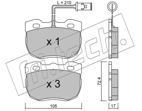 Brake Pad Set, disc brake