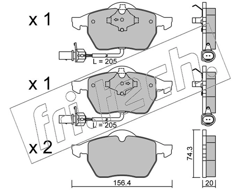 Brake Pad Set, disc brake