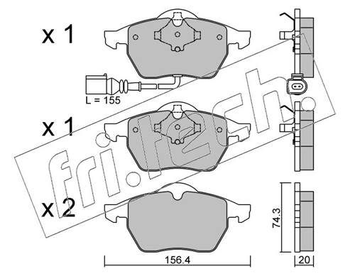 Brake Pad Set, disc brake