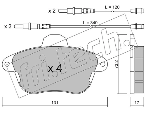 Brake Pad Set, disc brake