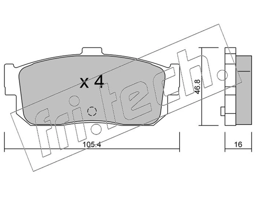 Brake Pad Set, disc brake