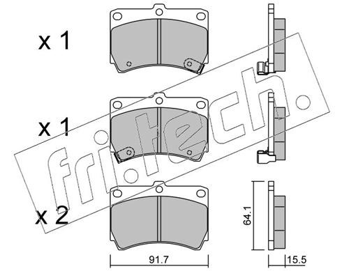 Brake Pad Set, disc brake