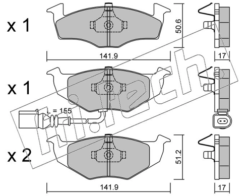 Brake Pad Set, disc brake