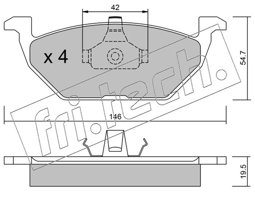 Brake Pad Set, disc brake