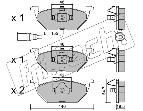 Brake Pad Set, disc brake