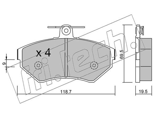 Brake Pad Set, disc brake