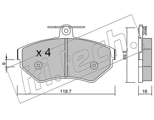 Brake Pad Set, disc brake