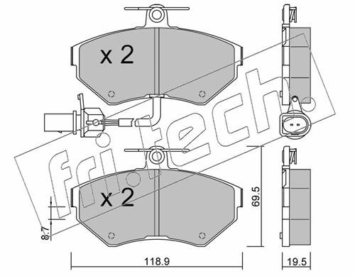 Brake Pad Set, disc brake
