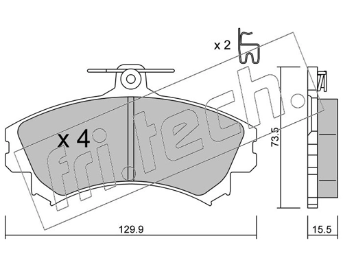 Brake Pad Set, disc brake