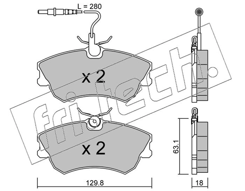 Brake Pad Set, disc brake