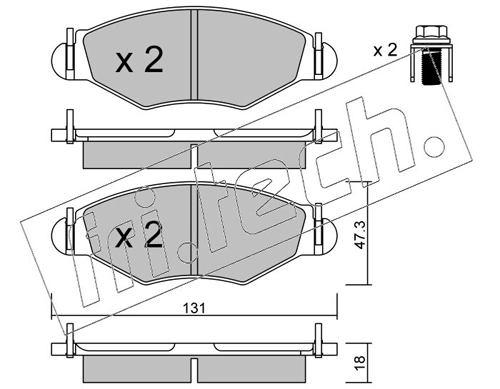 Brake Pad Set, disc brake